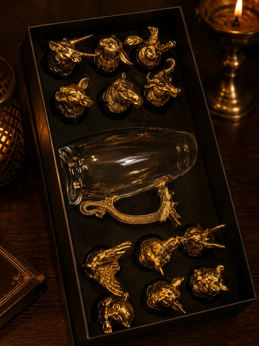 Brass Owl Showpiece Gift Set