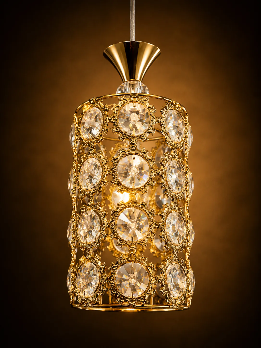 Crystal Cylinder Pendant