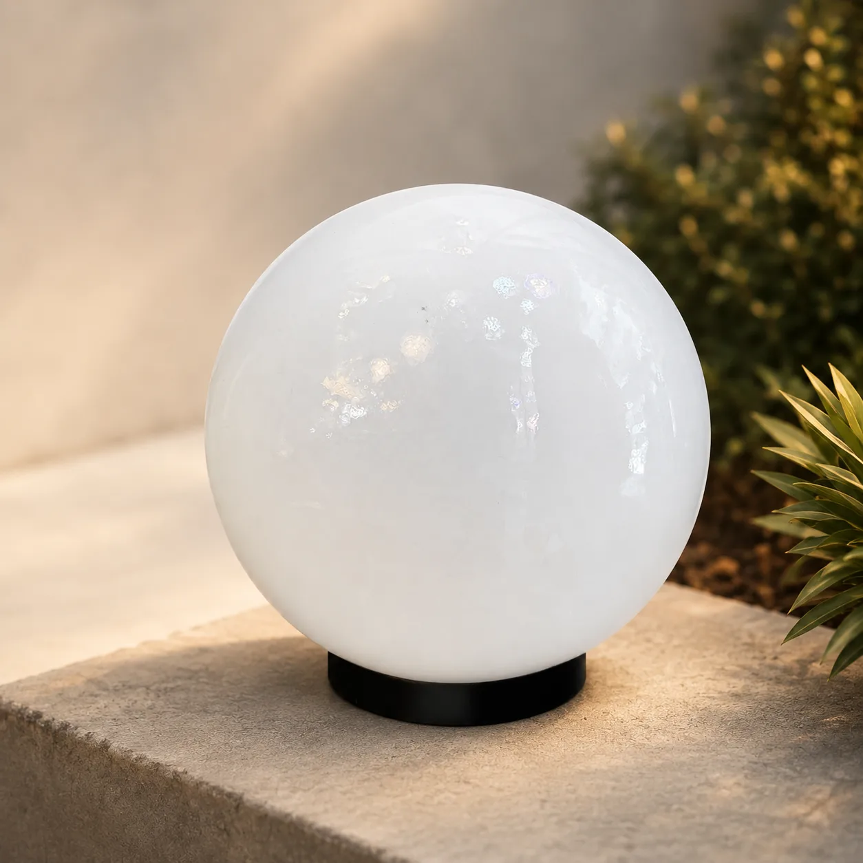 Frosted Globe Gate Light
