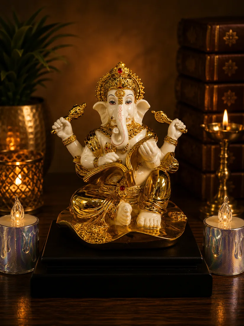 Golden Ganesha Idol