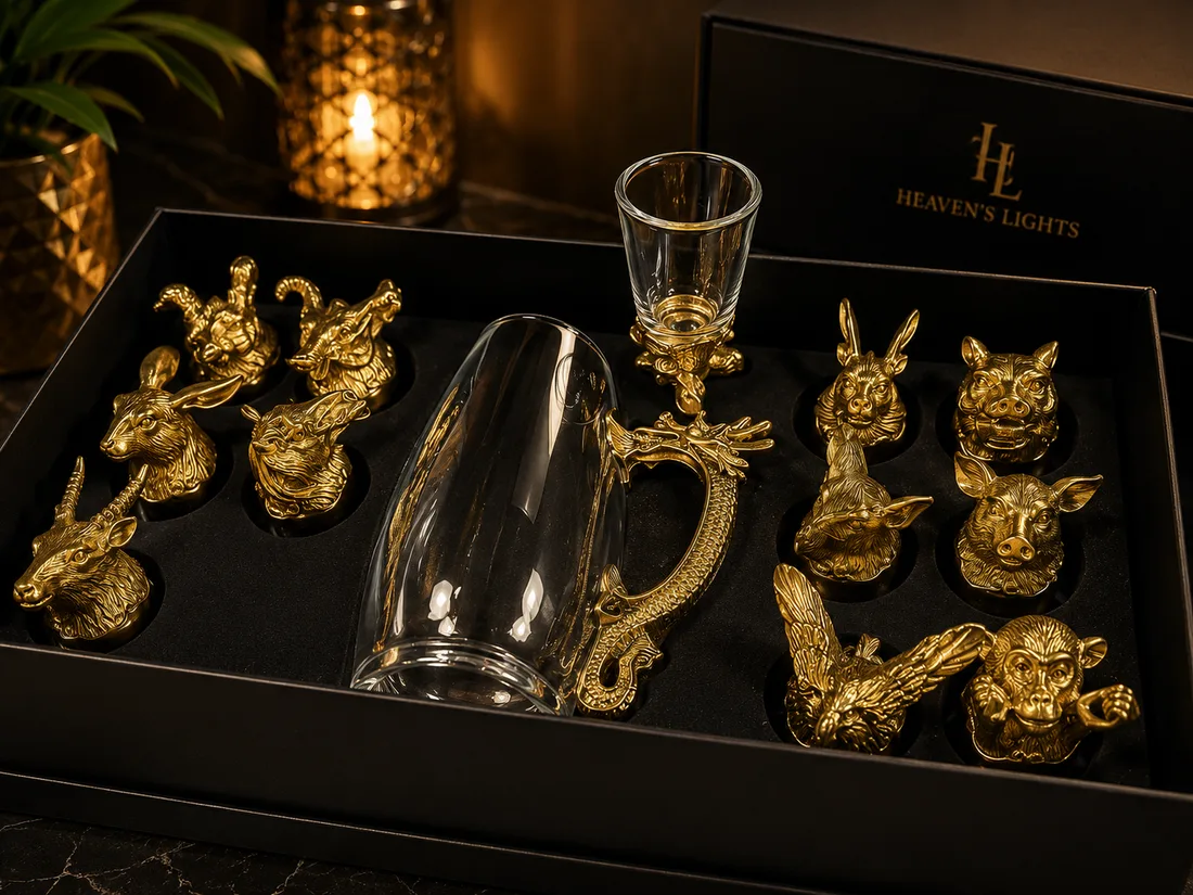 Golden Showpiece Gift Set
