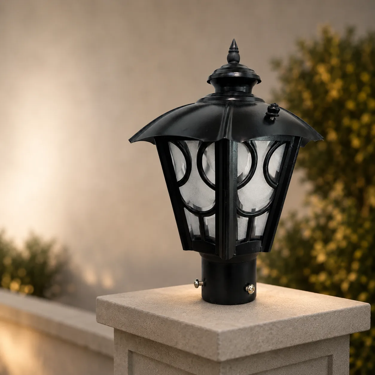 Heritage Black Pillar Lantern