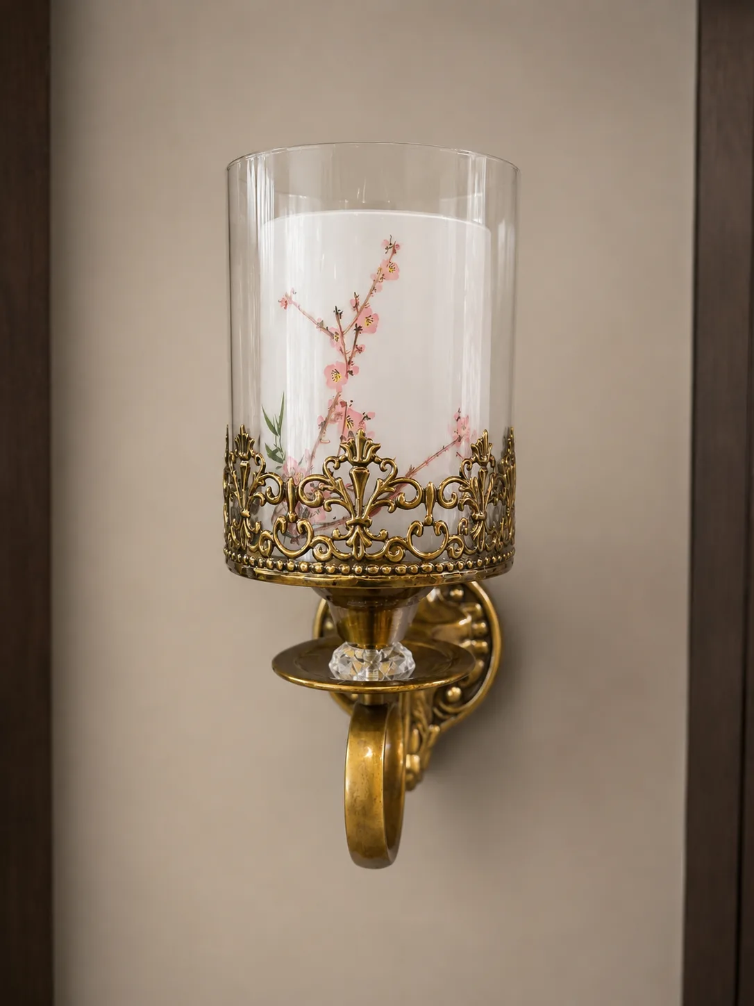 Hurricane Glass Wall Sconce