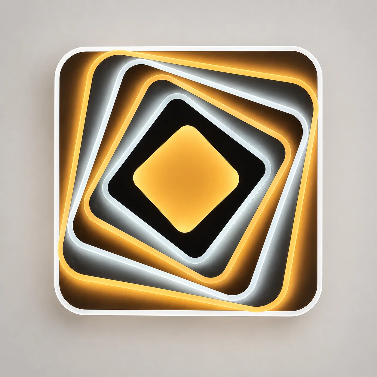 Layered Square LED Wall Light