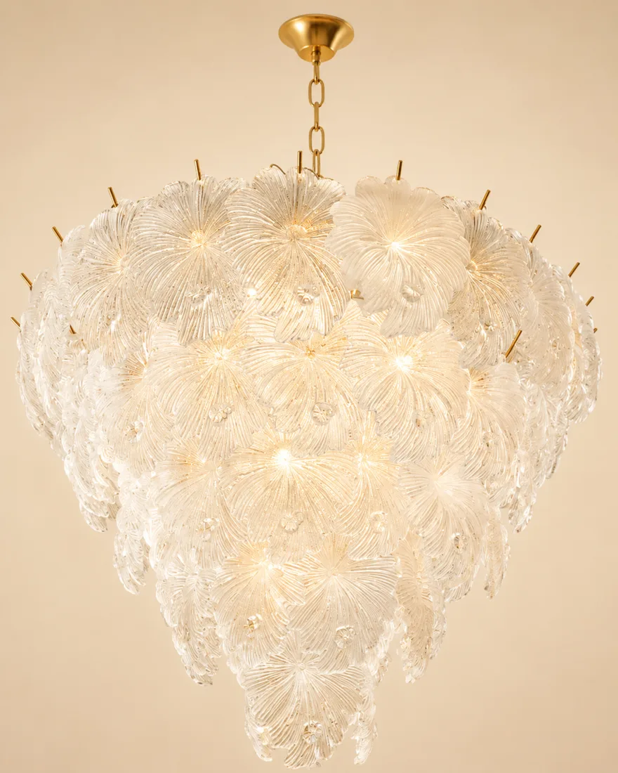 Murano Bloom Glass Chandelier