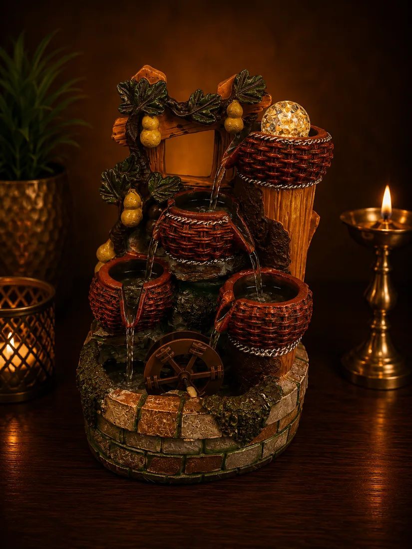 Rustic Pots Cascade Fountain