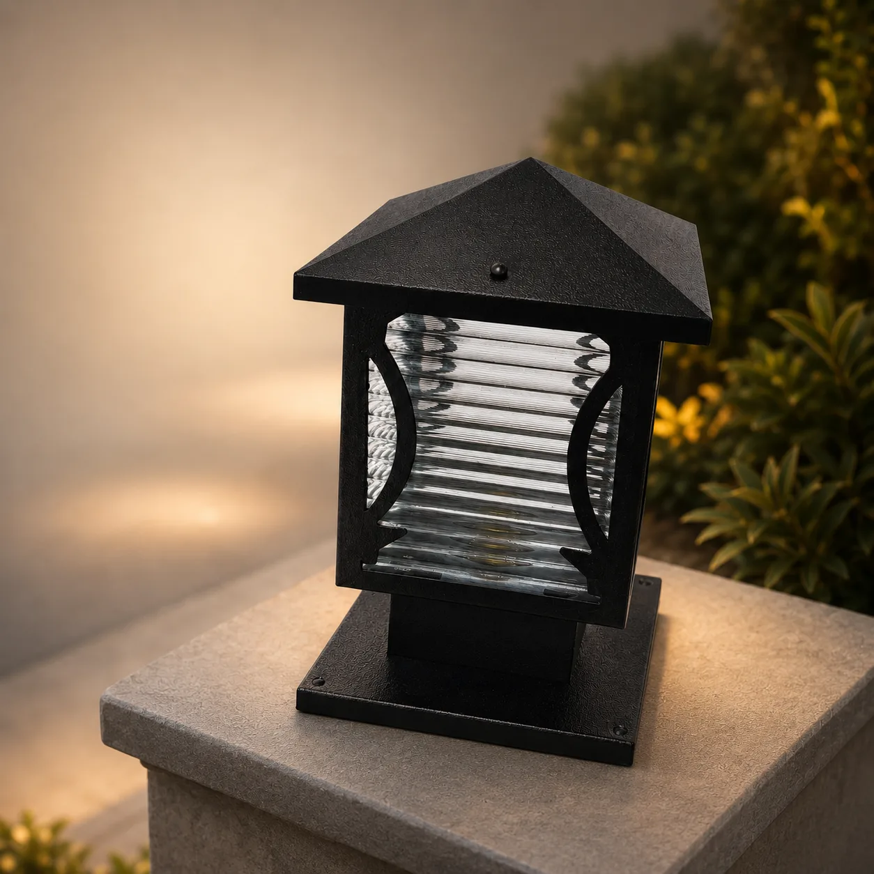Vertical Glass Pillar Lantern