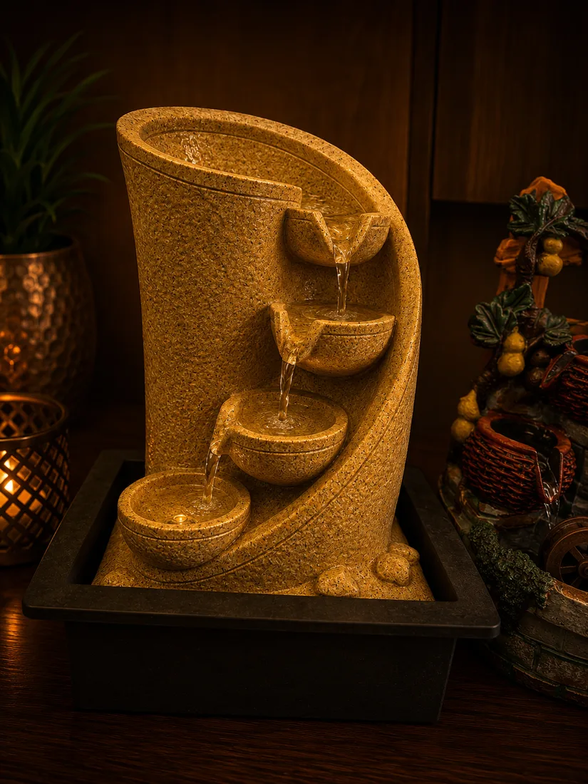 Zen Leaf Cascade Fountain